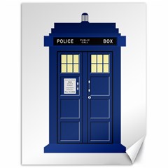 Tardis Doctor Who Time Travel Canvas 18  X 24  by Wegoenart