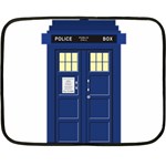 Tardis Doctor Who Time Travel Double Sided Fleece Blanket (Mini)  35 x27  Blanket Front