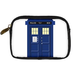 Tardis Doctor Who Time Travel Digital Camera Leather Case by Wegoenart