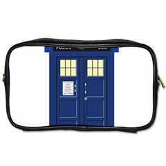 Tardis Doctor Who Time Travel Toiletries Bag (one Side) by Wegoenart