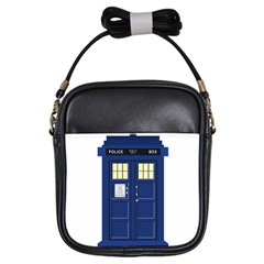 Tardis Doctor Who Time Travel Girls Sling Bag by Wegoenart