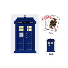 Tardis Doctor Who Time Travel Playing Cards (mini) by Wegoenart