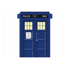 Tardis Doctor Who Time Travel Double Sided Flano Blanket (mini)  by Wegoenart