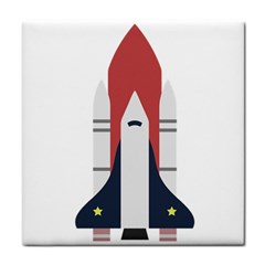 Planet Planets Rocket Shuttle Tile Coasters by Wegoenart