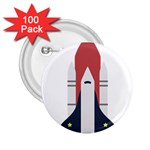 Planet Planets Rocket Shuttle 2.25  Buttons (100 pack)  Front