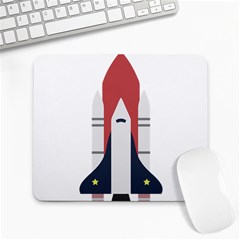 Planet Planets Rocket Shuttle Large Mousepads by Wegoenart