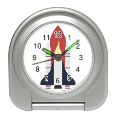 Planet Planets Rocket Shuttle Travel Alarm Clock by Wegoenart