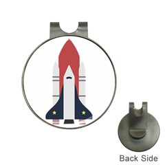 Planet Planets Rocket Shuttle Hat Clips With Golf Markers by Wegoenart