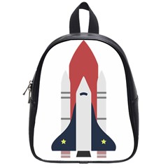 Planet Planets Rocket Shuttle School Bag (small) by Wegoenart