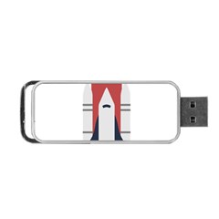 Planet Planets Rocket Shuttle Portable Usb Flash (one Side) by Wegoenart