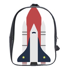 Planet Planets Rocket Shuttle School Bag (xl) by Wegoenart