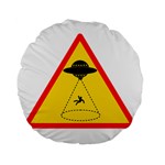 Sign Road Road Sign Traffic Standard 15  Premium Flano Round Cushions Front