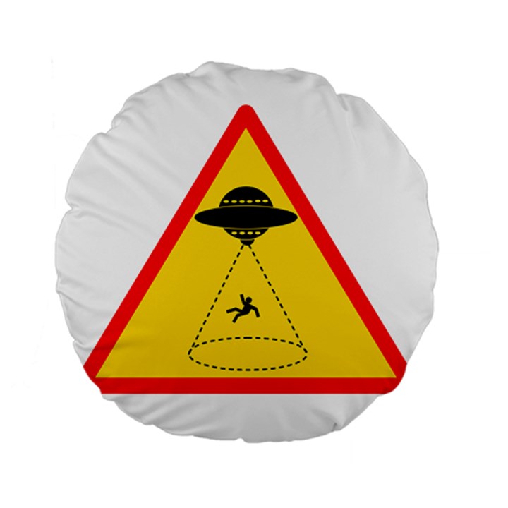 Sign Road Road Sign Traffic Standard 15  Premium Flano Round Cushions