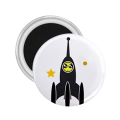 Spacecraft Star Emoticon Travel 2 25  Magnets by Wegoenart