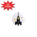 Spacecraft Star Emoticon Travel 1  Mini Magnet (10 pack)  Front