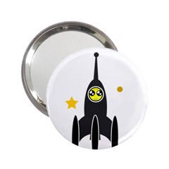 Spacecraft Star Emoticon Travel 2 25  Handbag Mirrors by Wegoenart