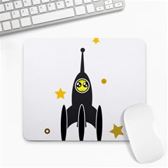 Spacecraft Star Emoticon Travel Large Mousepads by Wegoenart