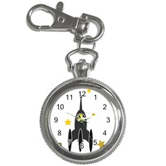 Spacecraft Star Emoticon Travel Key Chain Watches by Wegoenart