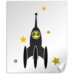 Spacecraft Star Emoticon Travel Canvas 8  x 10  8.15 x9.66  Canvas - 1