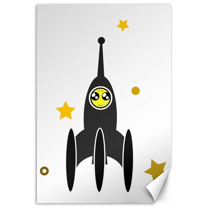 Spacecraft Star Emoticon Travel Canvas 20  x 30 