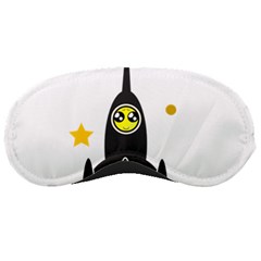 Spacecraft Star Emoticon Travel Sleeping Masks by Wegoenart