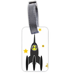 Spacecraft Star Emoticon Travel Luggage Tags (two Sides) by Wegoenart