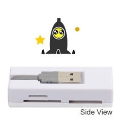 Spacecraft Star Emoticon Travel Memory Card Reader (stick) by Wegoenart