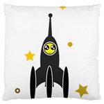 Spacecraft Star Emoticon Travel Large Cushion Case (Two Sides) Front