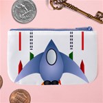 Spaceship Rocket Space Game Cosmos Large Coin Purse Back