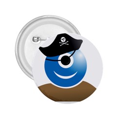 Alien One Eye Pirate Buccaneer 2 25  Buttons by Wegoenart