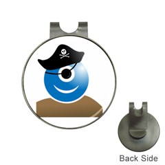 Alien One Eye Pirate Buccaneer Hat Clips With Golf Markers by Wegoenart