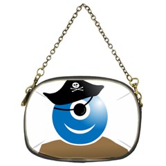 Alien One Eye Pirate Buccaneer Chain Purse (two Sides) by Wegoenart