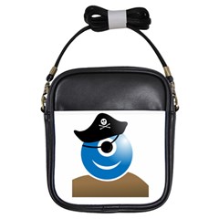 Alien One Eye Pirate Buccaneer Girls Sling Bag by Wegoenart