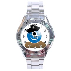 Alien One Eye Pirate Buccaneer Stainless Steel Analogue Watch by Wegoenart