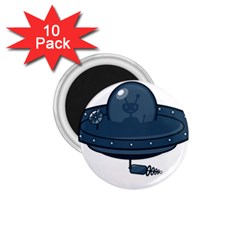 Ufo Unknown Alien Alie 1 75  Magnets (10 Pack)  by Wegoenart