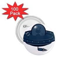 Ufo Unknown Alien Alie 1 75  Buttons (100 Pack)  by Wegoenart