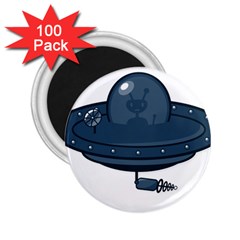 Ufo Unknown Alien Alie 2 25  Magnets (100 Pack)  by Wegoenart