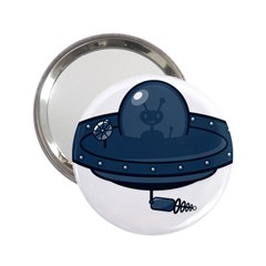 Ufo Unknown Alien Alie 2 25  Handbag Mirrors by Wegoenart