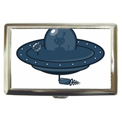 Ufo Unknown Alien Alie Cigarette Money Case by Wegoenart