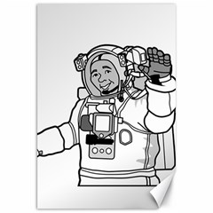 Astronaut Space Exploration Helmet Canvas 20  X 30  by Wegoenart