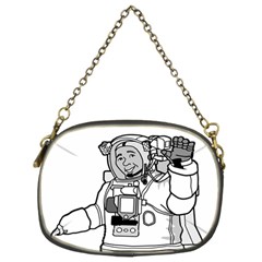 Astronaut Space Exploration Helmet Chain Purse (two Sides) by Wegoenart