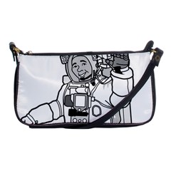 Astronaut Space Exploration Helmet Shoulder Clutch Bag by Wegoenart