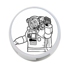 Astronaut Space Exploration Helmet 4-port Usb Hub (one Side) by Wegoenart