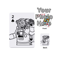 Astronaut Space Exploration Helmet Playing Cards 54 (mini) by Wegoenart