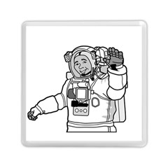 Astronaut Space Exploration Helmet Memory Card Reader (square) by Wegoenart