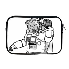 Astronaut Space Exploration Helmet Apple Macbook Pro 17  Zipper Case by Wegoenart