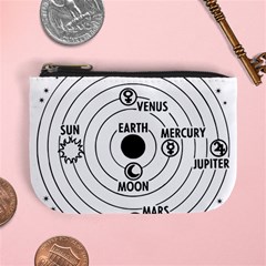 Earth Geocentric Jupiter Mars Mini Coin Purse by Wegoenart