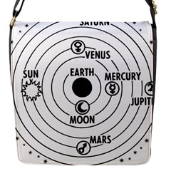 Earth Geocentric Jupiter Mars Flap Closure Messenger Bag (s) by Wegoenart