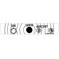 Earth Geocentric Jupiter Mars Large Flano Scarf  by Wegoenart