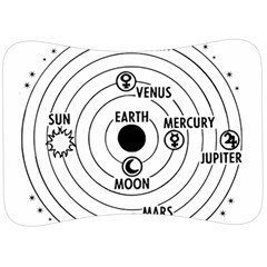 Earth Geocentric Jupiter Mars Velour Seat Head Rest Cushion by Wegoenart